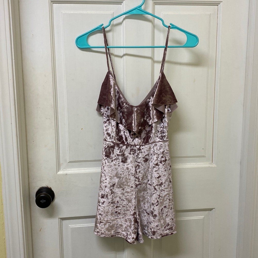 Urban Outfitters Velvet Romper